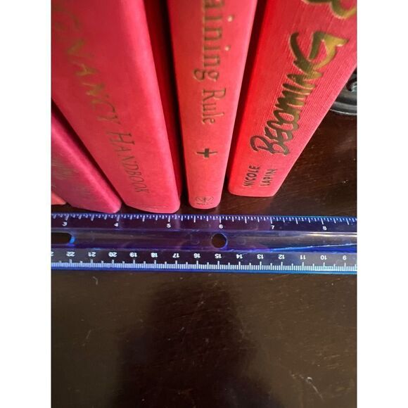 COPY - Hardback Books by Color. Shades of Red/l with Gold Lettering Group of 6 … - Picture 5 of 6